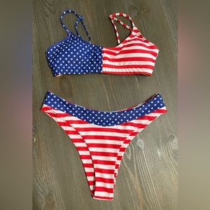 American Flag Bikini.  Size Small.  Excellent condition.  Swimsuit.
